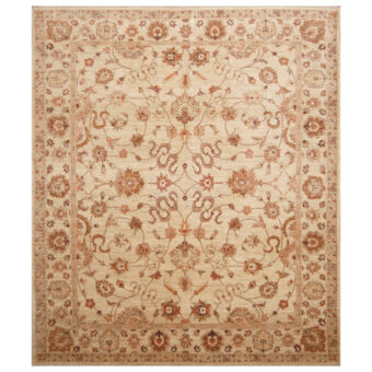 Afghan Hand-knotted Vegetable Dye Oushak Wool Rug (8' x 10')