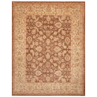 Afghan Hand-knotted Vegetable Dye Oushak Wool Rug (8' x 10'4)