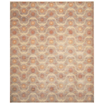 Afghan Hand-knotted Vegetable Dye Ikat Wool Rug (8'3 x 10')