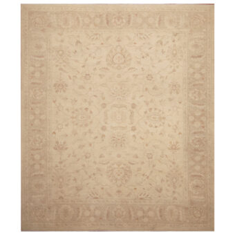 Afghan Hand-knotted Vegetable Dye Oushak Wool Rug (8' x 9'3)
