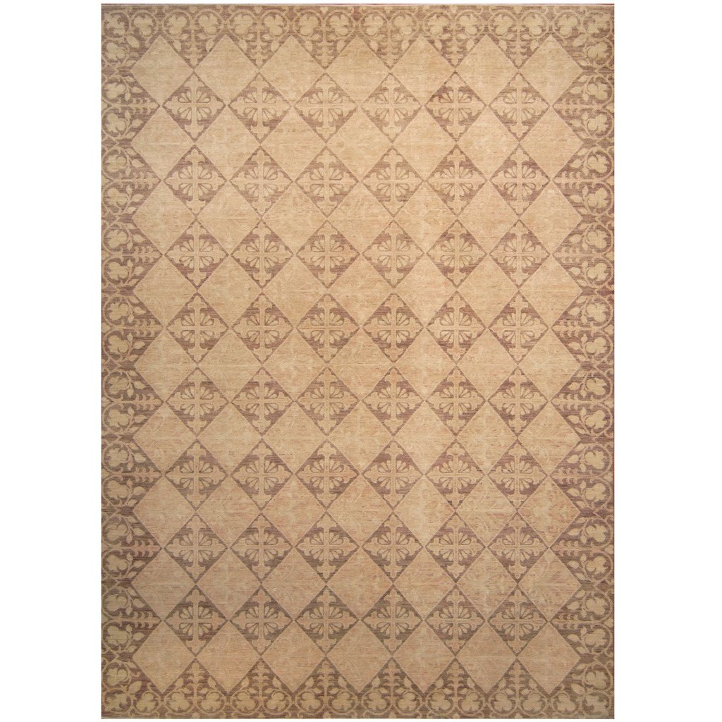 Afghan Hand-knotted Vegetable Dye Khotan Wool Rug (7'8 x 9'5)