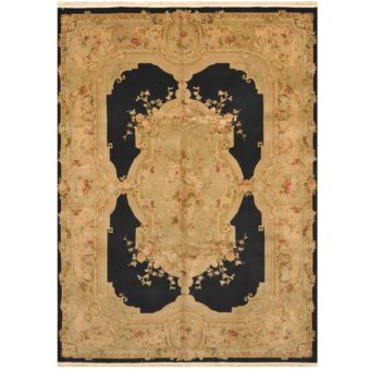 Sino Hand-knotted Aubusson Wool Rug (8'5 x 11'8)