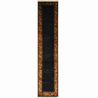 Indo Hand-knotted William Morris Wool Runner (2'8 x 12'5)