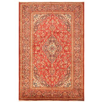 Persian Hand-knotted Kashan Wool Rug (8'1 x 12')