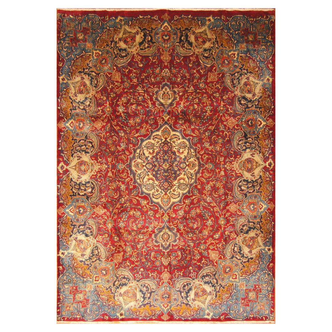 Persian Hand-knotted Kashmar Wool Rug (7'10 x 11'3)