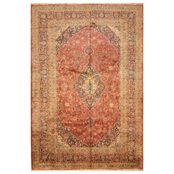 Persian Hand-knotted Kashan Wool Rug (8'2 x 11'10)