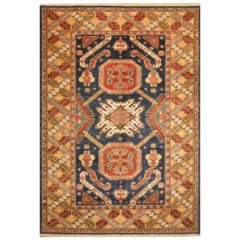 Afghan Hand-knotted Super Kazak Wool Rug (5'7 x 8'9)