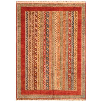 Afghan Hand-knotted Super Kazak Wool Rug (6' x 7')