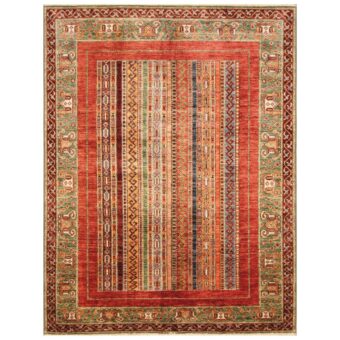 Afghan Hand-knotted Super Kazak Wool Rug (5' x 6'6)