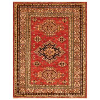 Afghan Hand-knotted Super Kazak Wool Rug (5' x 6'3)