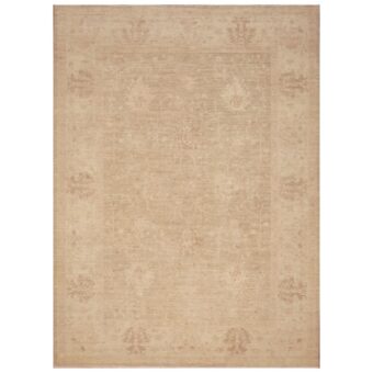 Afghan Hand-knotted Vegetable Dye Oushak Wool Rug (6'4 x 8'4)