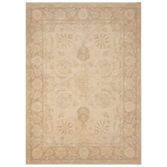 Afghan Hand-knotted Vegetable Dye Oushak Wool Rug (6'4 x 8'9)