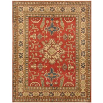 Afghan Hand-knotted Tribal Kazak Wool Rug (6'1 x 8')