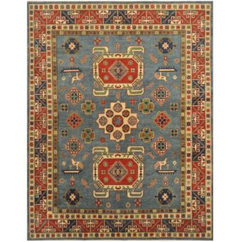 Afghan Hand-knotted Tribal Kazak Wool Rug (8'2 x 10'8)