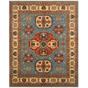 Afghan Hand-knotted Tribal Kazak Wool Rug (8'3 x 10'4)