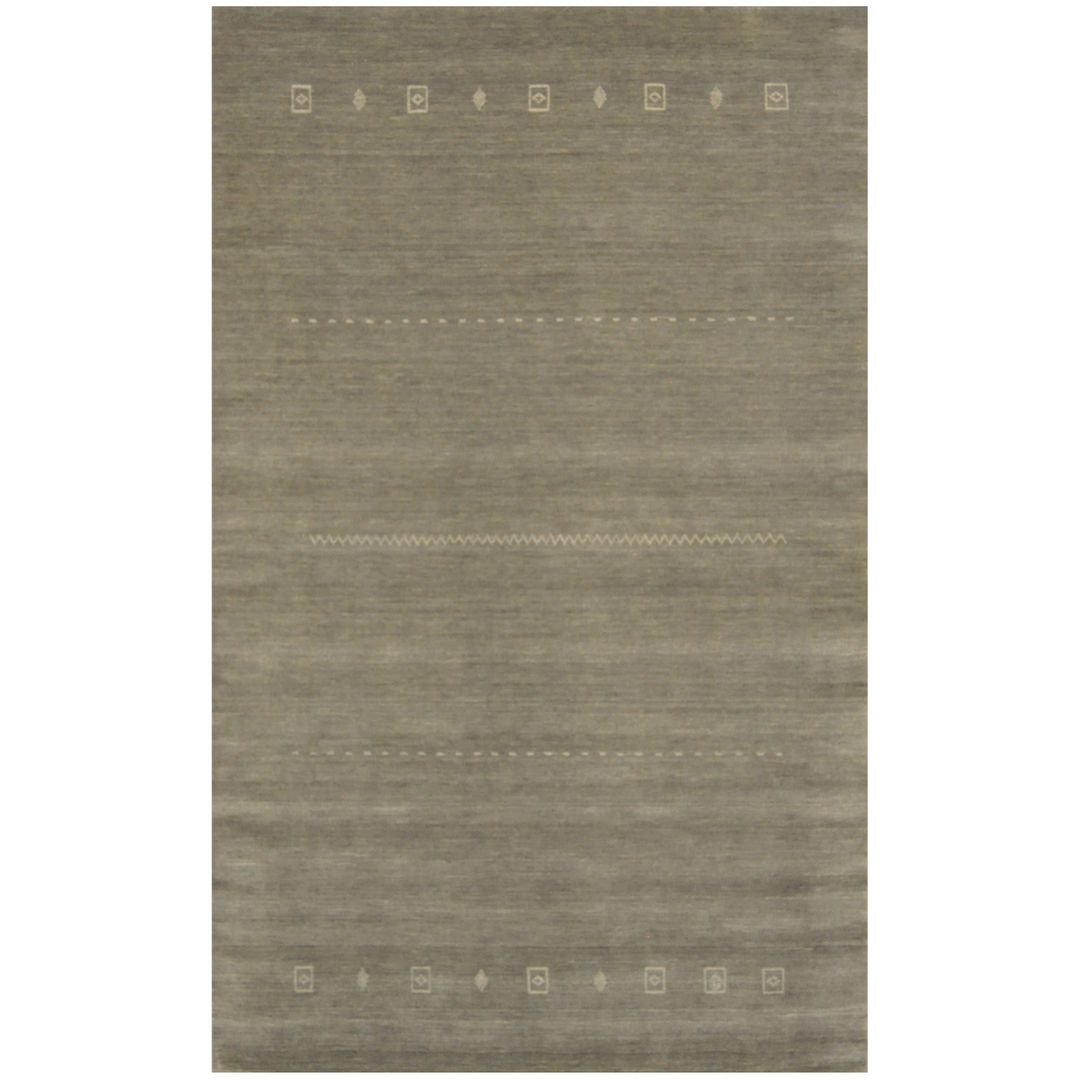 Indo Hand-loomed Gabbeh Wool Rug (5' x 8')