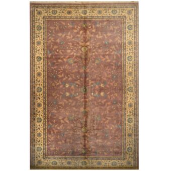 Sino Hand-knotted 1960's Semi-antique Hereke Wool Rug (11'4 x 18')