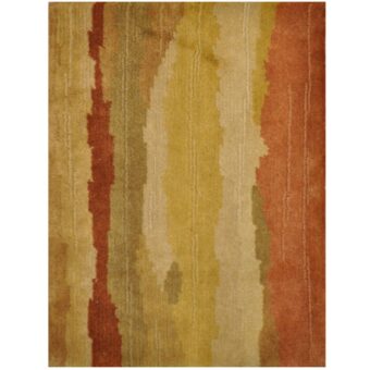 Indo Hand-knotted Tibetan Wool Rug (1'7 x 2')