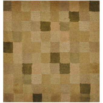 Indo Hand-knotted Tibetan Wool Rug (2' x 2')