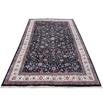 Indo Hand-knotted Kashan Wool Rug (14' x 24')