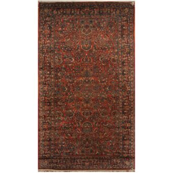 Persian Hand-knotted 1920's Antique Sarouk Wool Rug (9' x 16'7)