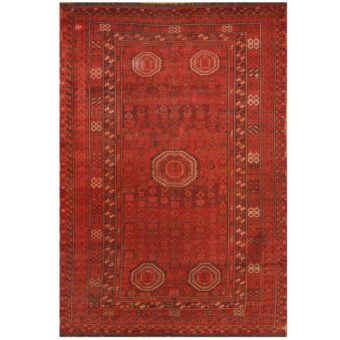Afghan Hand-knotted 1880's Antique Bashiri Wool Rug (10'2 x 15'2)