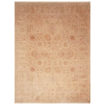 Afghan Hand-knotted Vegetable Dye Oushak Wool Rug (8'3 x 11'7)