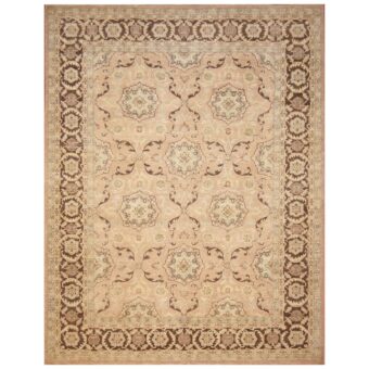 Afghan Hand-knotted Vegetable Dye Khotan Wool Rug (9'1 x 11'10)