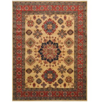Afghan Hand-knotted Tribal Kazak Wool Rug (9' x 11'10)