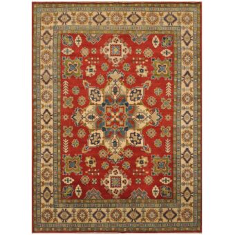 Afghan Hand-knotted Tribal Kazak Wool Rug (8'5 x 11'6)
