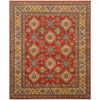 Afghan Hand-knotted Tribal Kazak Wool Rug (8'3 x 9'9)