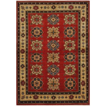 Afghan Hand-knotted Tribal Kazak Wool Rug (3'10 x 5'6)