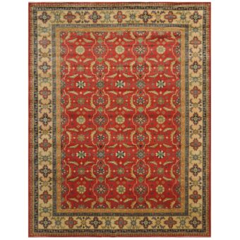 Afghan Hand-knotted Tribal Kazak Wool Rug (9'1 x 11'10)
