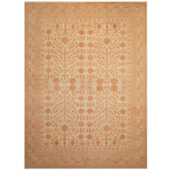 Afghan Hand-knotted Vegetable Dye Khotan Wool Rug (9'6 x 12'10)