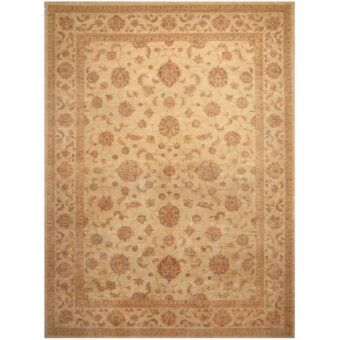 Afghan Hand-knotted Vegetable Dye Oushak Wool Rug (10' x 14')