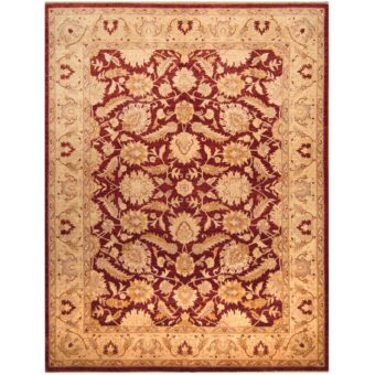 Afghan Hand-knotted Vegetable Dye Oushak Wool Rug (9'10 x 12'10)