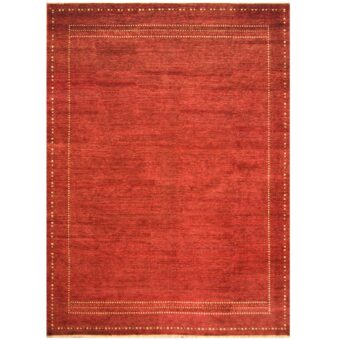 Indo Hand-knotted Vegetable Dye Gabbeh Wool Rug (10'5 x 14'3)