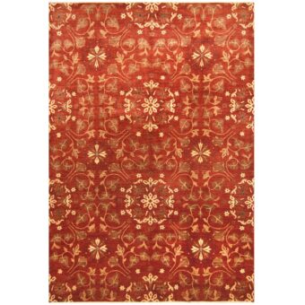Afghan Hand-knotted Vegetable Dye William Morris Wool Rug (10' x 14'5)