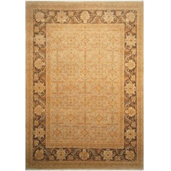 Indo Hand-knotted Vegetable Dye William Morris Wool Rug (9'8 x 14')