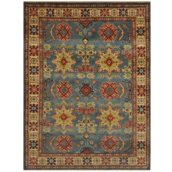 Afghan Hand-knotted Kazak Wool Rug (4'10 x 6'6)