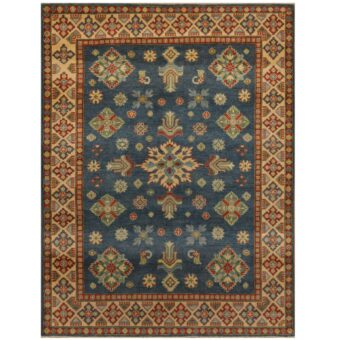 Afghan Hand-knotted Kazak Wool Rug (5' x 6'7)
