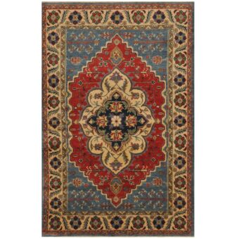 Afghan Hand-knotted Kazak Wool Rug (4' x 6'4)