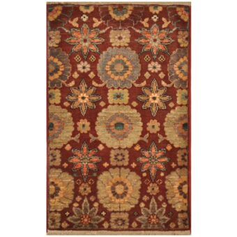 Afghan Hand-knotted Oushak Wool Rug (2' x 3')