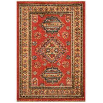 Afghan Hand-knotted Kazak Wool Rug (2' x 3')