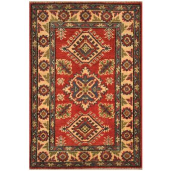 Afghan Hand-knotted Kazak Wool Rug (2' x 3')