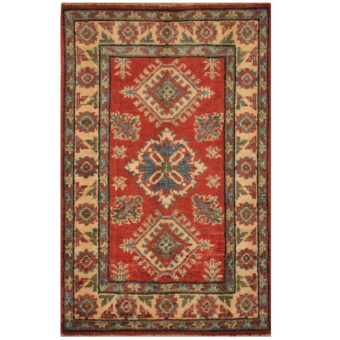 Afghan Hand-knotted Kazak Wool Rug (2' x 3')