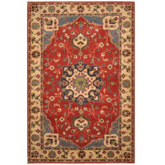 Afghan Hand-knotted Kazak Wool Rug (3'4 x 5')