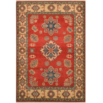 Afghan Hand-knotted Kazak Wool Rug (3'4 x 5')