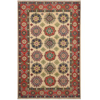 Afghan Hand-knotted Kazak Wool Rug (3'3 x 5'1)