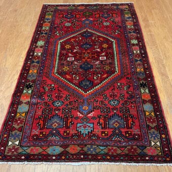 Persian Hand-knotted Hamadan Wool Rug (3'10 x 6'6)